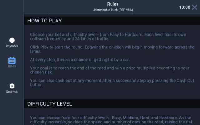 Visual guide on How to Play Mission Uncrossable for demo users