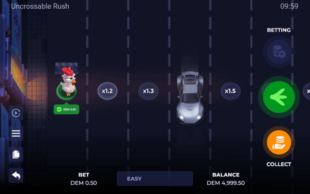 Step 1: Car appears on the road